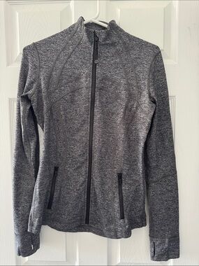 Lululemon Heathered Gray Full-Zip Define Jacket